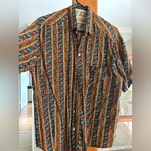 Vintage retro Paisley men’s Button-Down Shirt